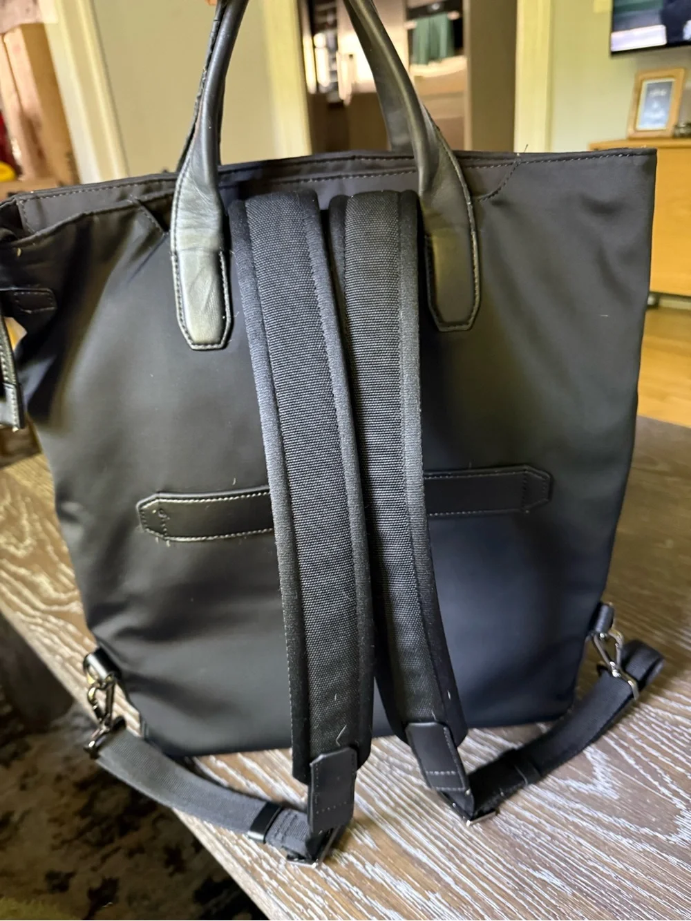 TUMI Backpack With Front Zip Pocket and laptop pocket inside